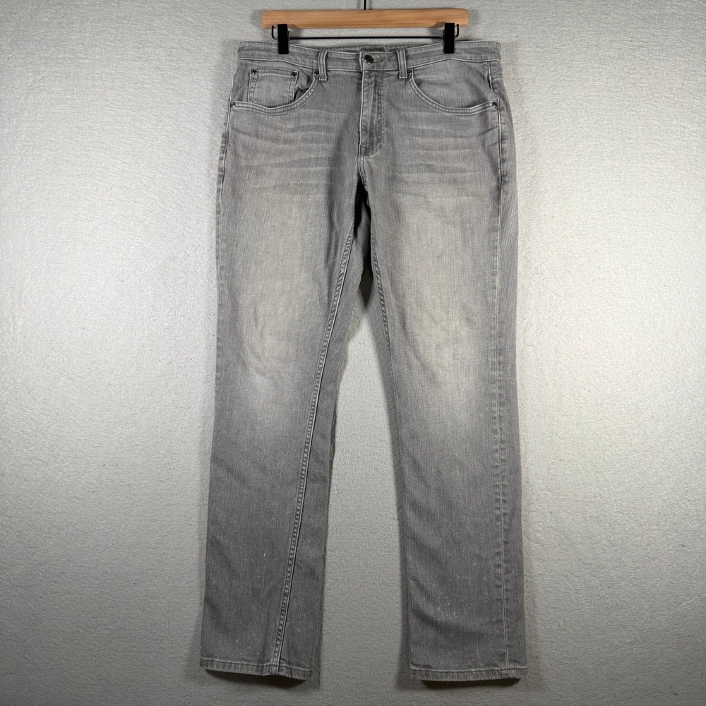Scappino Italy 1938 Mens Slim Fit Grey Stretch Denim Jeans 34x32‎ 13962